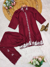 New Treading Maroon Color Co-ord set